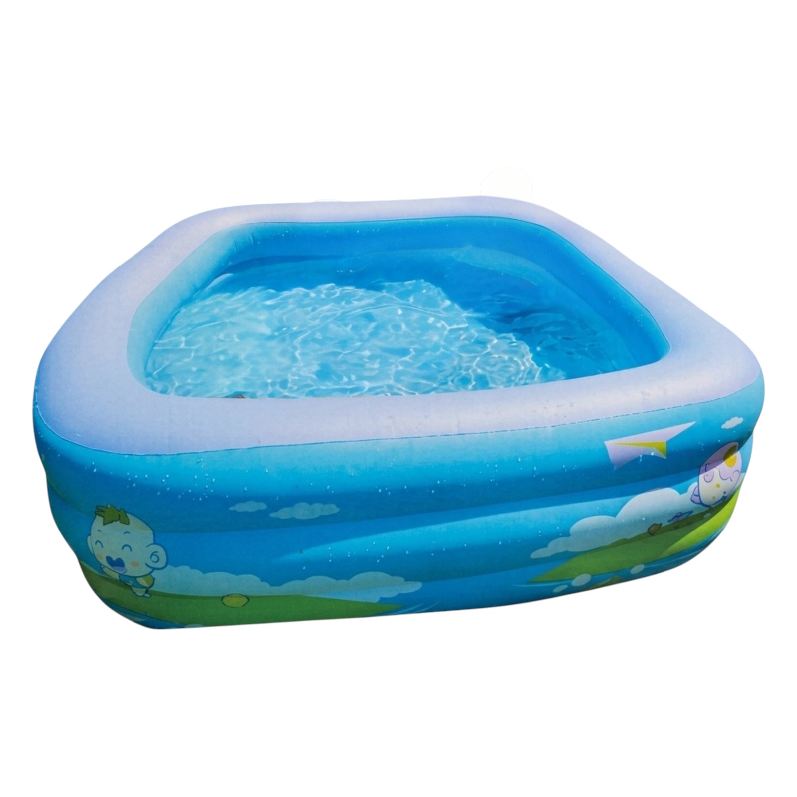 Inflatable pool for a large family - 2