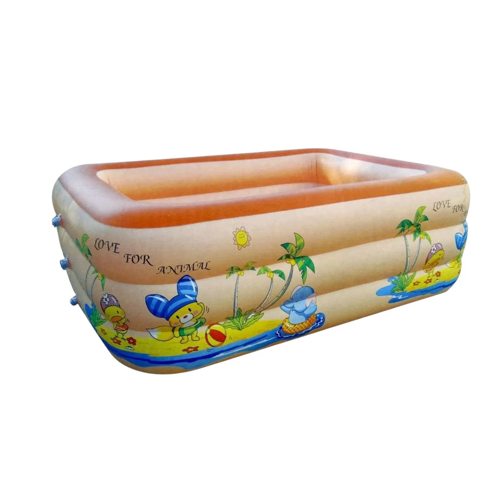 Rectangular inflatable pool for children - 2