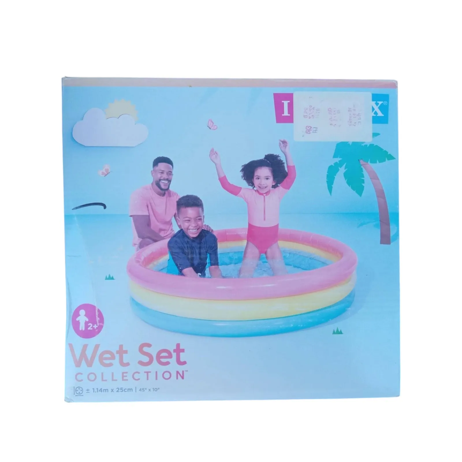Small colorful inflatable children's pool Intex - 4