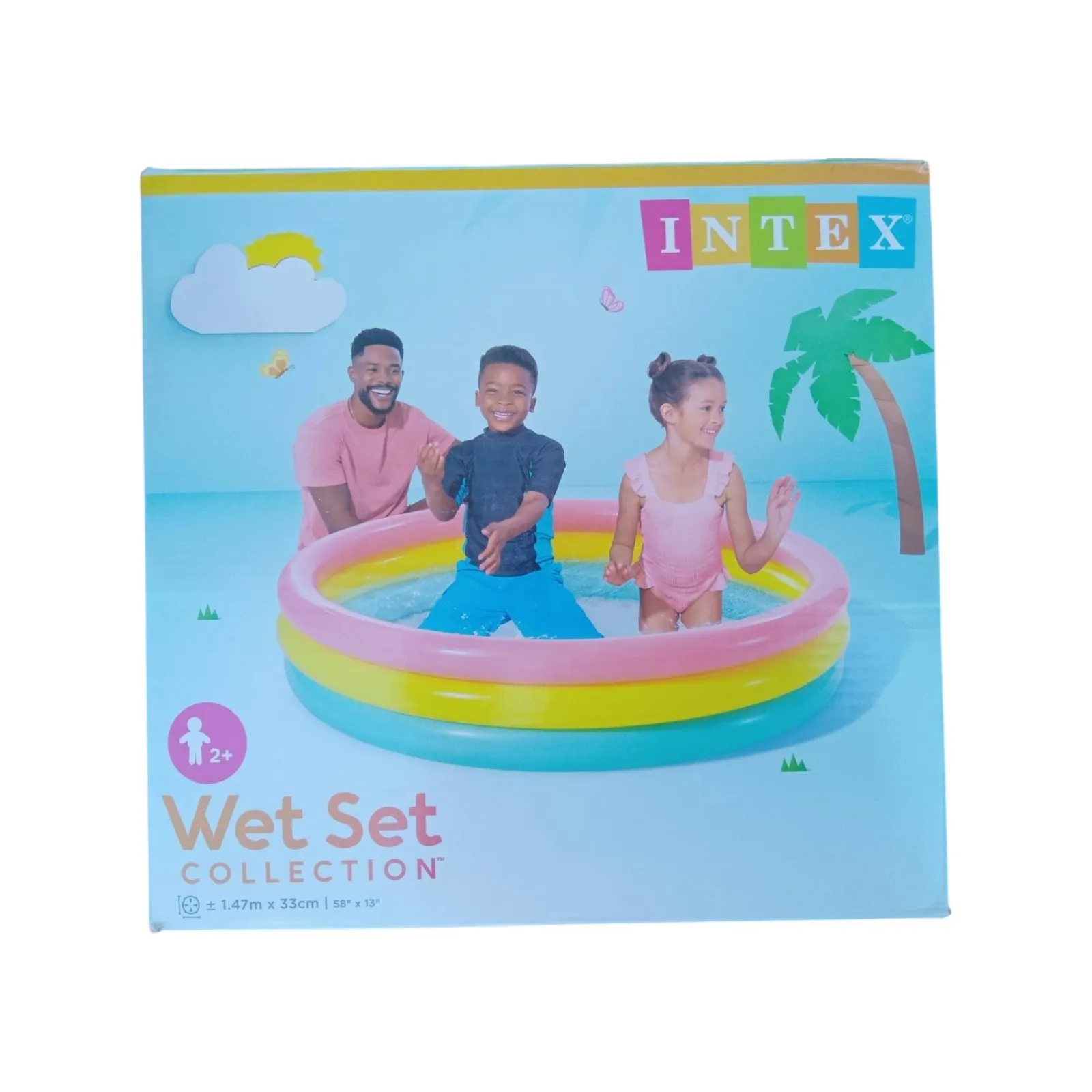 Multicolored inflatable children's pool Intex - 3