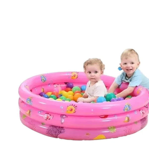 Xia Le's Inflatable Pink Kids Pool and Ball Playground - 2